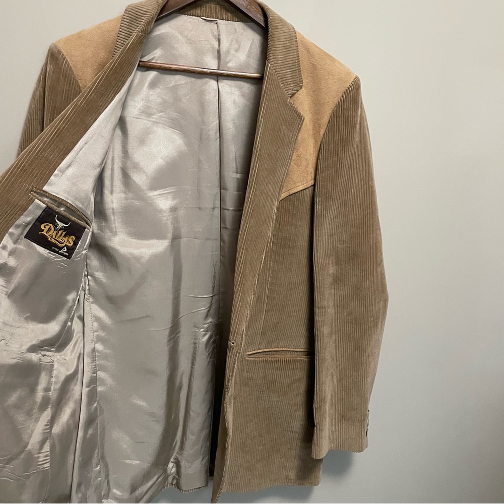 Dallas By Paragon Western Cowboy Yoke Sports Coat Suit Jacket Blazer Vintage - Picture 8 of 16